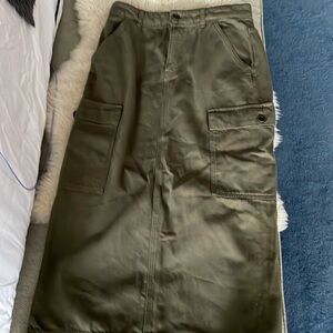 Reformation Olive Midi Skirt